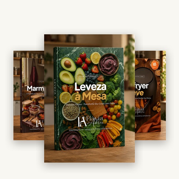 Coleção Leveza à Mesa — 4 livros de receitas saudáveis